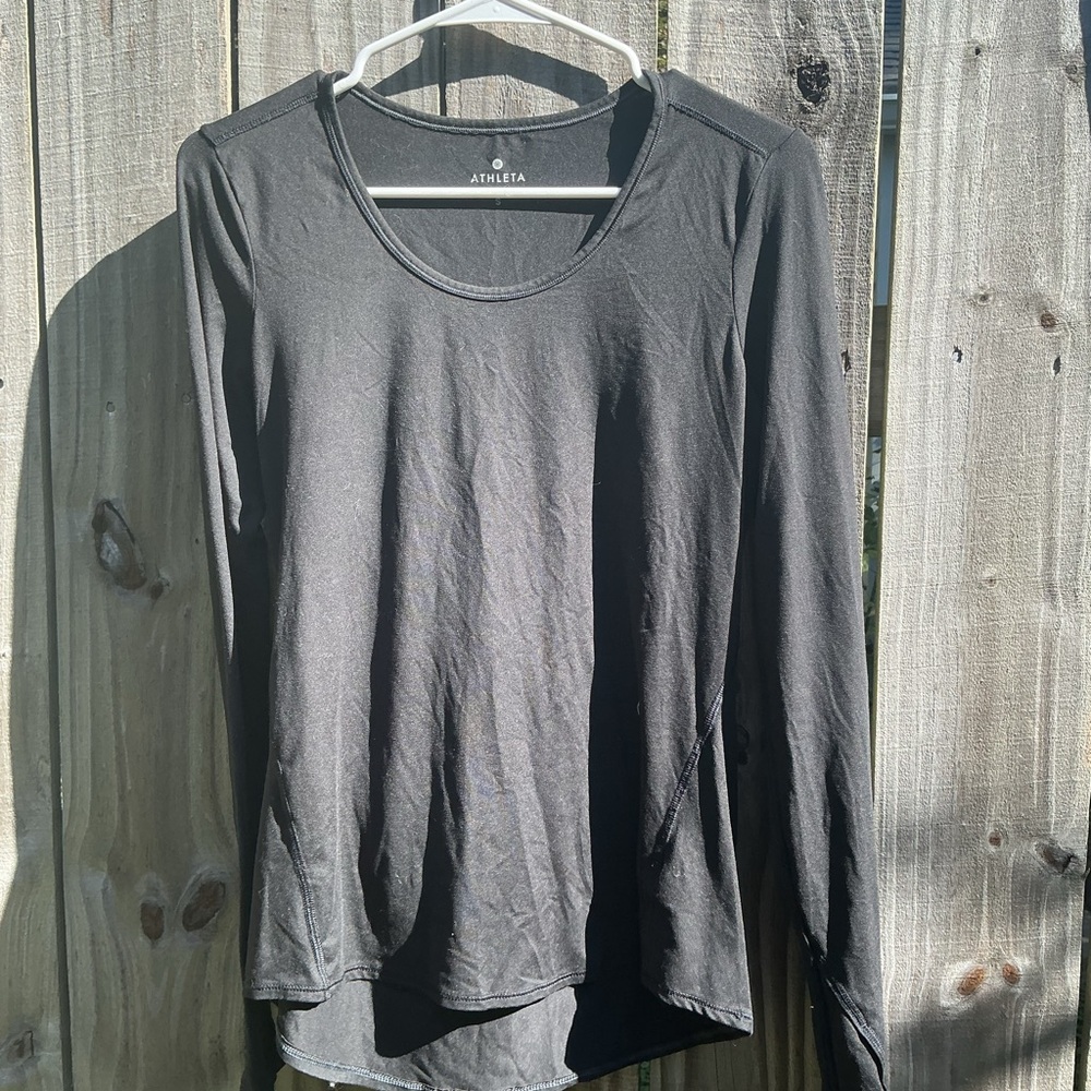 Athleta Women's Black Long Sleeve Top